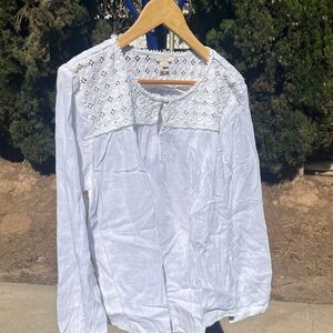 J.Crew Factory  Lace Detail Women's Top